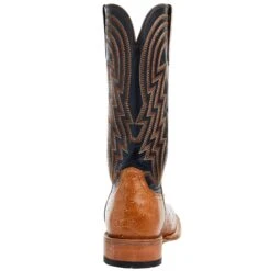 Ariat Men's Antique Tan Smooth Quill Ostrich 13in Midnight Black Top Cowboy Boot -Cinc Clothing Shop 10046954 03