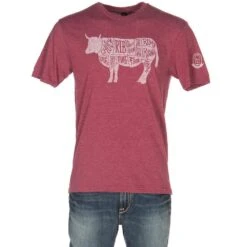 Mason Jar Label Llc Beef Cut Cardinal Red T-Shirt