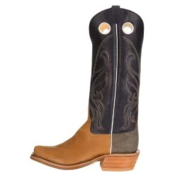Rios Of Mercedes Men's Ride Ready HD Golden Tan 15in. Navy Bulldozer Top Cutter Toe Cowboy Boot -Cinc Clothing Shop 103604 2