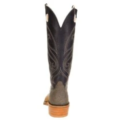 Rios Of Mercedes Men's Ride Ready HD Golden Tan 15in. Navy Bulldozer Top Cutter Toe Cowboy Boot -Cinc Clothing Shop 103604 3