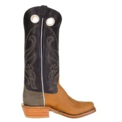 Rios Of Mercedes Men's Ride Ready HD Golden Tan 15in. Navy Bulldozer Top Cutter Toe Cowboy Boot -Cinc Clothing Shop 103604 4