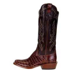 Rios Of Mercedes Ladies Rios Cognac Caiman Belly 14` Chocolate Top Cutter Toe 9 Rios Of Mercedes Ladies Rios Cognac Caiman Belly 14` Chocolate Top Cutter Toe -Cinc Clothing Shop 103873 2