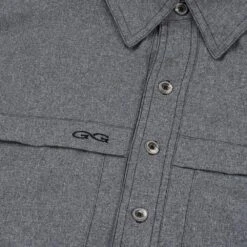Game Guard Heather Caviar MicroFiber Shirt -Cinc Clothing Shop 1051CAV DETAIL