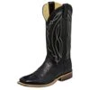 Tony Lama Men's Flat Black Cow W/Black Ranch Top Boots -Cinc Clothing Shop 106172 default l