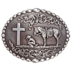 Kid's M&F Cowboy Prayer Buckle