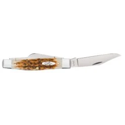 Case Amber Bone SS - Peach Seed Jig Large Stockman -Cinc Clothing Shop 10724 C SP Knife 099 6375 SS LargeStockman PT03