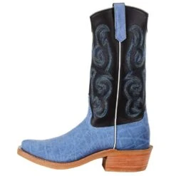 Rios Of Mercedes Men`s RR Blue Buffed Elephant 13` Black Top Cowboy Boot -Cinc Clothing Shop 107365 3