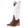 Anderson Bean Men's Anderson Bean Saddle Elk Butt 13in. White Glove Top Square Toe Cowboy Boot