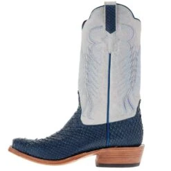 Rios Of Mercedes Men's Navy Vintage Python 13in Polar Buffamonte Cutter Toe Boot -Cinc Clothing Shop 108276 03