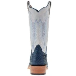 Rios Of Mercedes Men's Navy Vintage Python 13in Polar Buffamonte Cutter Toe Boot -Cinc Clothing Shop 108276 04