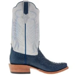 Rios Of Mercedes Men's Navy Vintage Python 13in Polar Buffamonte Cutter Toe Boot -Cinc Clothing Shop 108276 05