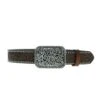 Girls M+F Brown Floral Tooled Belt With Silver Studs -Cinc Clothing Shop 108909 default l
