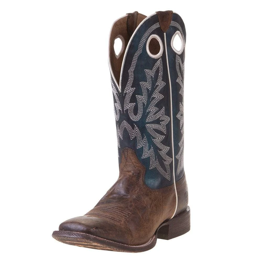 Ariat Men's Circuit Champ Woodsmoke 13in. Deep Azul Top Square Toe Cowboy Boots 3 Ariat Men's Circuit Champ Woodsmoke 13in. Deep Azul Top Square Toe Cowboy Boots