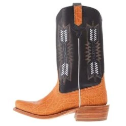 Rios Of Mercedes Men's Honey Elephant 13in Black Waxy Kansas Top TK Toe Boot -Cinc Clothing Shop 109341 03