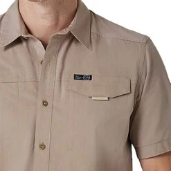 Wrangler Men's ATG By Asymmetrical Ermine Zip Pocket Shirt -Cinc Clothing Shop 10NSB65ER 3