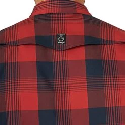 Wrangler Men's ATG By Red And Blue Western Plaid Shirt -Cinc Clothing Shop 10NSP42RH 5
