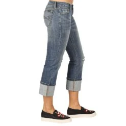 Stetson Ladies Classic Fit Light Wash Cropped Capris -Cinc Clothing Shop 11 054 0816 0089 2