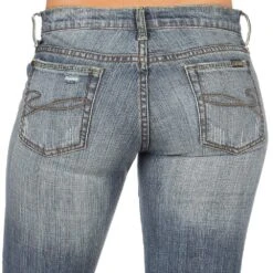 Stetson Ladies Classic Fit Light Wash Cropped Capris -Cinc Clothing Shop 11 054 0816 0089 3