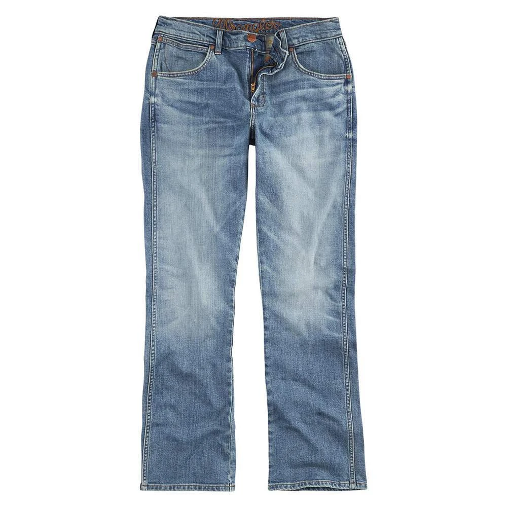 Wrangler Men'sRetro Premium Slim Boot Green Jean 4 Wrangler Men'sRetro Premium Slim Boot Green Jean - Image 2