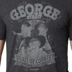 Wrangler Men's George Strait In.Strait Up Countryin. Graphic T-Shirt -Cinc Clothing Shop 112318537 21