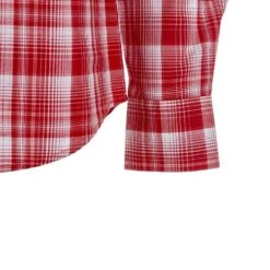 Wrangler Men's Red Plaid Western Snap Shirt -Cinc Clothing Shop 112324672 03