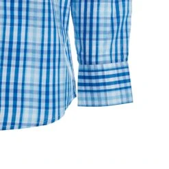 Wrangler Men's Classic Blue Plaid Button Down -Cinc Clothing Shop 112324795 03