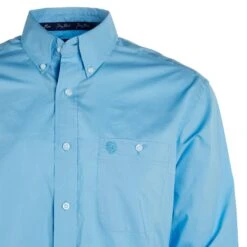 Wrangler Men's George Strait Blue Button Down -Cinc Clothing Shop 112324863 021