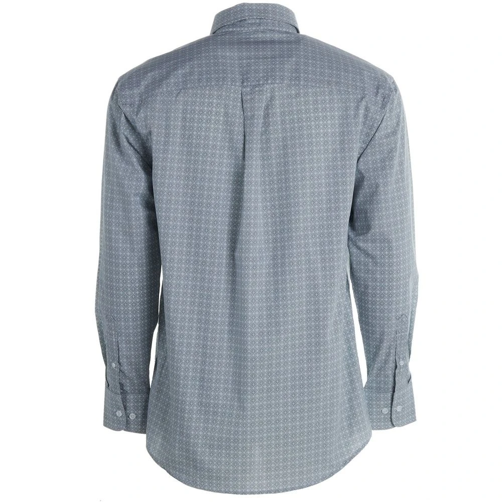 Wrangler Men's George Strait Grey Printed Button Down 7 Wrangler Men's George Strait Grey Printed Button Down - Image 5