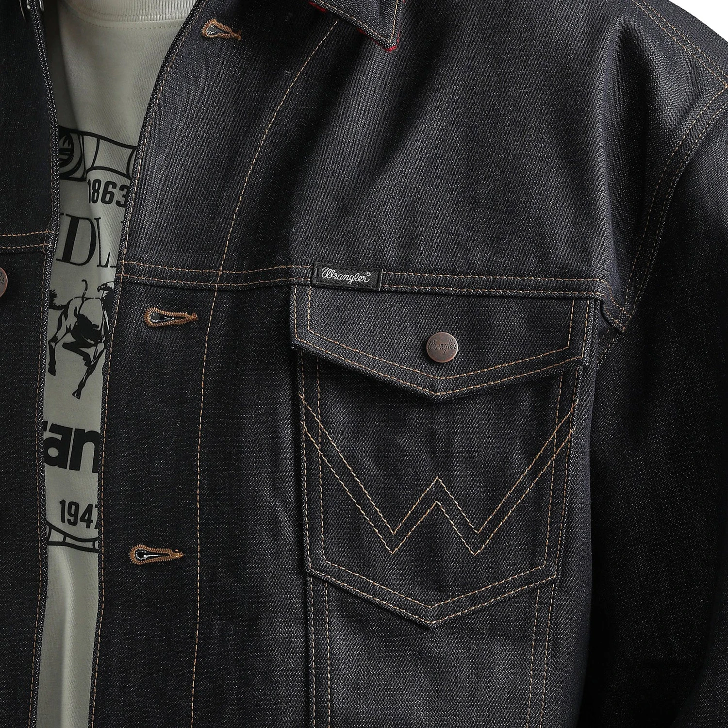 Wrangler Men's Anti Fit Denim Jacket 4 Wrangler Men's Anti Fit Denim Jacket - Image 2