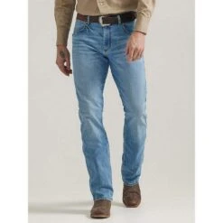 Wrangler Retro Men's Slim Fit Bootcut Jeans -Cinc Clothing Shop 112330335