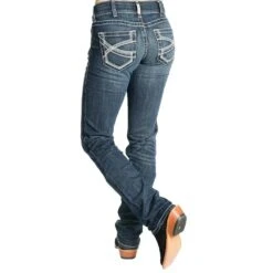 Ariat Ladies REAL Ivory Straight Leg Jeans