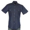 Wrangler Denim Short Sleeve Snap Shirt -Cinc Clothing Shop 113742 default l