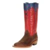 Olathe Boot Company Kid's Red & Blue Spider Web Cowboy Boots -Cinc Clothing Shop 115439 default l