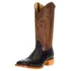 Men's R Watson Black Full Quill Ostrich 13in. Mad Dog Tan Cowhide Top Boots -Cinc Clothing Shop 116658 default l