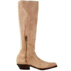 Stetson Women's Dani Toasted Almond Suede 18in. Boot -Cinc Clothing Shop 12 021 9104 1600 05