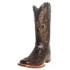 Women's Tanner Mark Imitation Hornback Croc Classic Brown With Marble Brown Top Cowgirl Boots -Cinc Clothing Shop 121690 default l