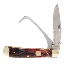 Western Fashion Twisted X Dark Bone Farrier Knife W/Clip