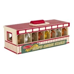 Melissa And Doug Take Along Show Horse Stable Play Set