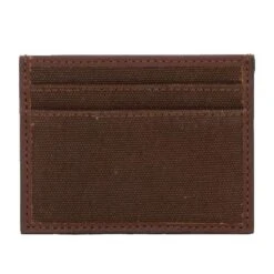 STS Ranch Wear Men's Chocolate Canvas Card Wallet