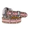 Brown Belt W/Silver And Pink Studs 2 Brown Belt W/Silver And Pink Studs -Cinc Clothing Shop 126426 default l