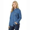 Wrangler Women's Denim Snap Shirt -Cinc Clothing Shop 127424 default l