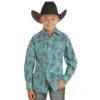Youth Rock N Roll Boys Paisley Print Shirt -Cinc Clothing Shop 128481 default l
