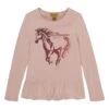 Wrangler Girls Pink L/S Horse Graphic Tee -Cinc Clothing Shop 128547 default l