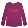 Girls Wrangler Logo Girls PurpleL/S Tee -Cinc Clothing Shop 128549 default l