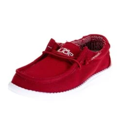 Youth Hey Dude Red Wally Casual Shoe