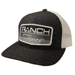Red Dirt Hat Co Ranch Texas Black And White Cap
