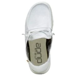 Youth Hey Dude White Wendy Casual Shoe -Cinc Clothing Shop 130120138 4
