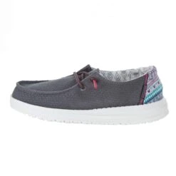 Heydude Youth Hey Dude Wendy Aztec Grey Casual Shoes -Cinc Clothing Shop 130123328 3