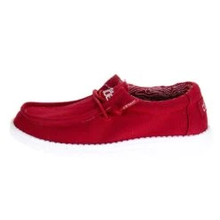Youth Hey Dude Red Wally Casual Shoe -Cinc Clothing Shop 130136800 9979