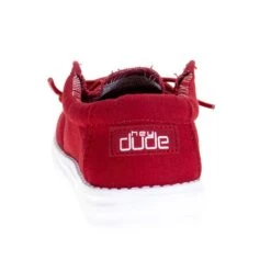 Youth Hey Dude Red Wally Casual Shoe -Cinc Clothing Shop 130136800 9980